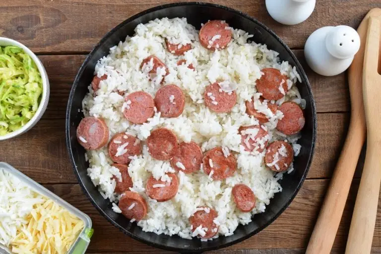 Step 5 - Gluten Free Cheesy Sausage Zucchini Rice Skillet