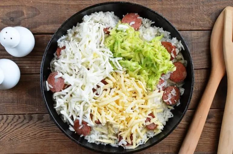 Step 6 - Gluten Free Cheesy Sausage Zucchini Rice Skillet