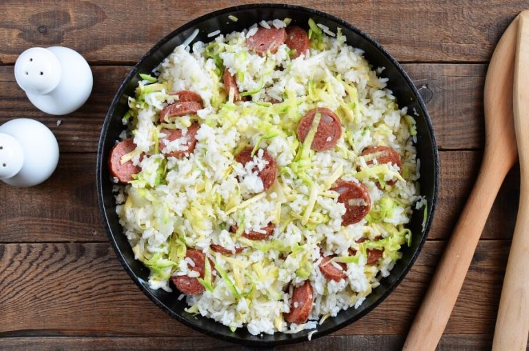 Step 6 - Gluten Free Cheesy Sausage Zucchini Rice Skillet