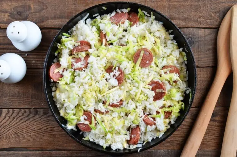 Step 6 - Gluten Free Cheesy Sausage Zucchini Rice Skillet