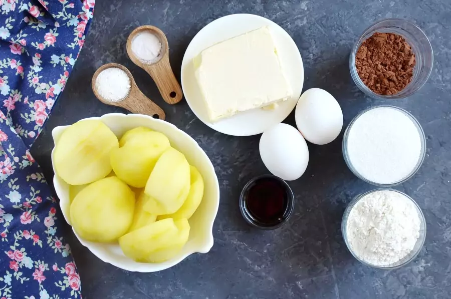 Ingredients for Chocolate Pear Pudding