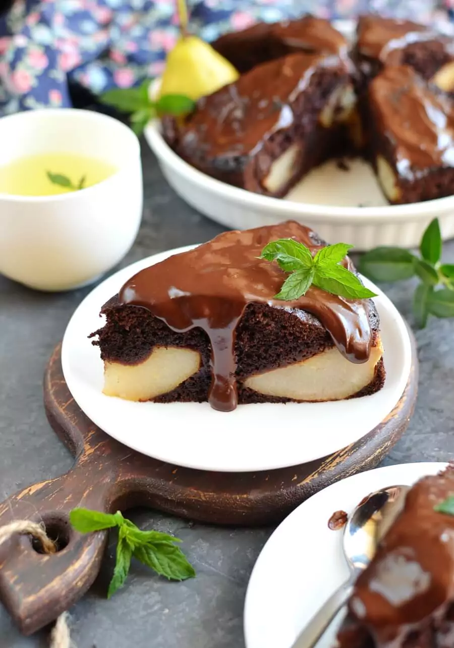 Chocolate Pear Pudding