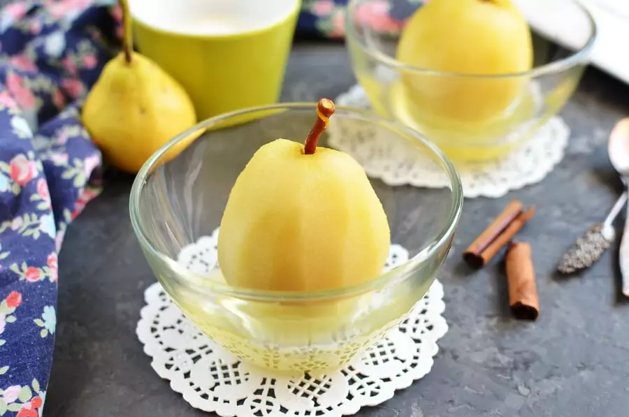 Citrus-Poached Pears