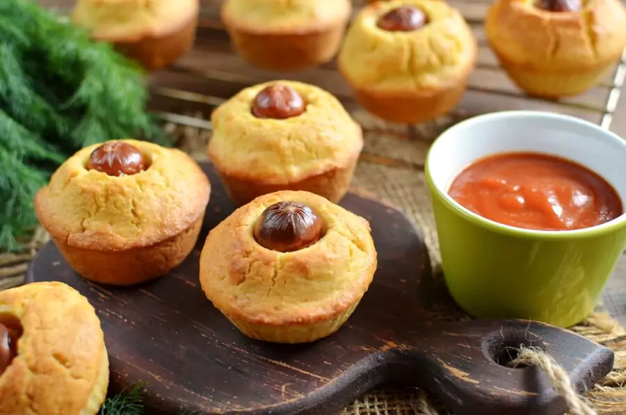 Corn Dog Mini Muffins