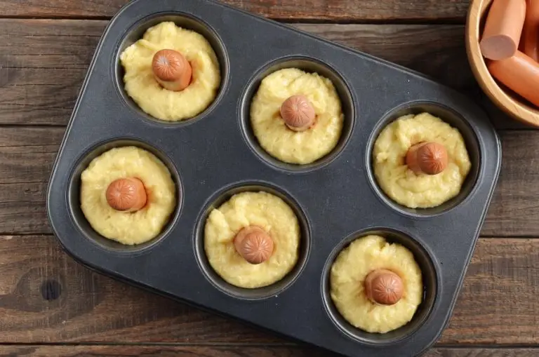 Step 5 - Corn Dog Mini Muffins