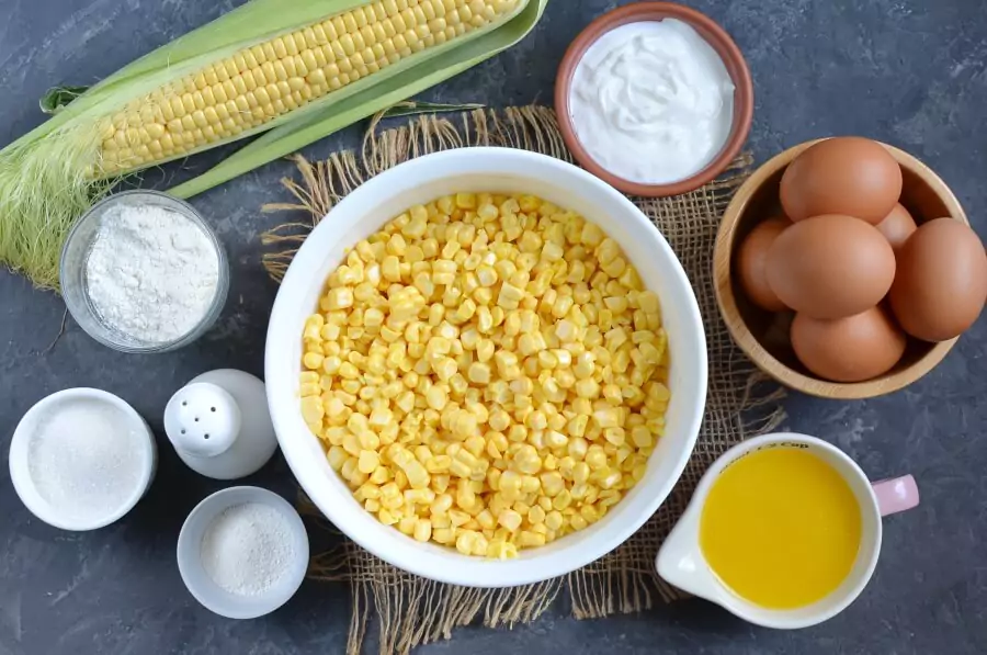 Ingredients for Corn Pudding