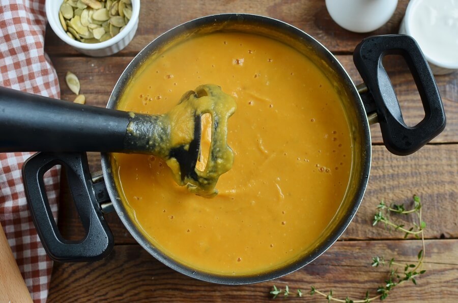 Creamy Pumpkin and Lentil Soup recipe - step 7