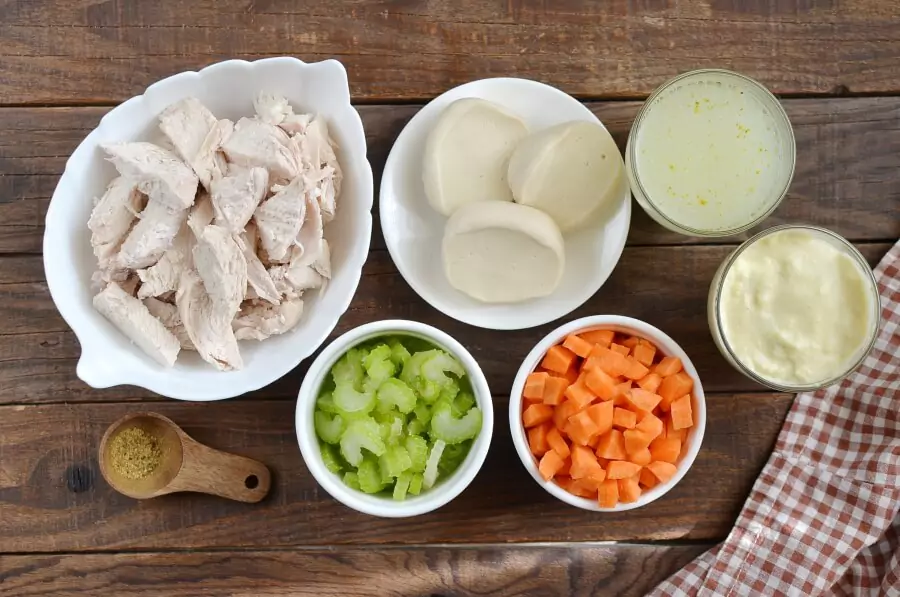 Ingredients for Easy Chicken and Dumplings