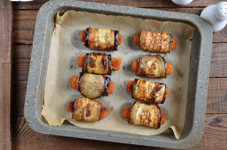Step 8 - Eggplant & Mozzarella Stick Roll-Ups