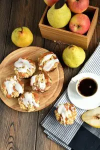 Fresh Apple-Pear Cupcakes