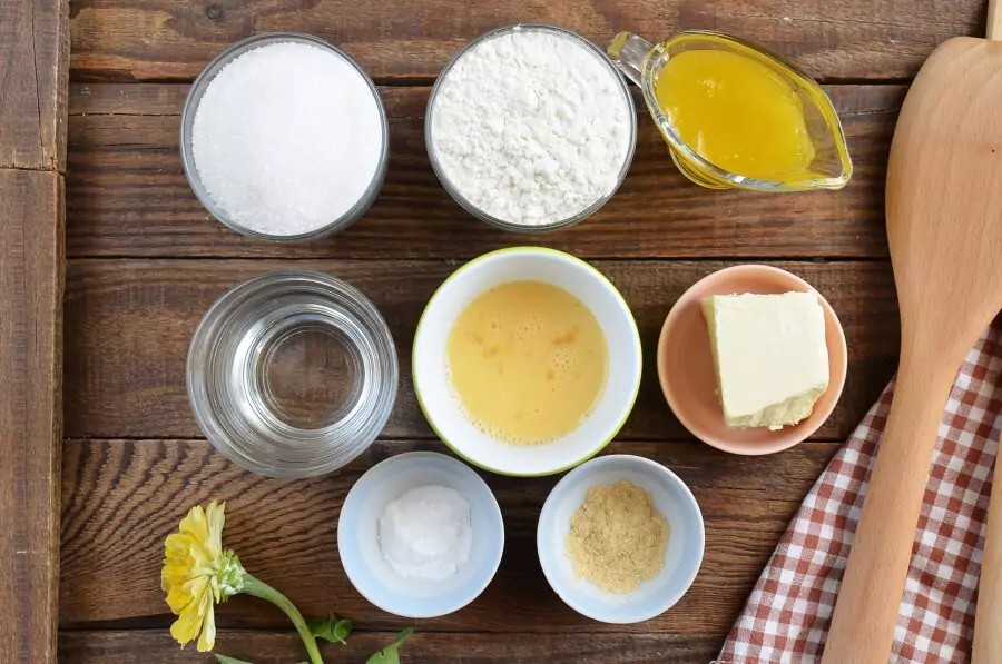 Ingredients for Ginger Sponge Cake