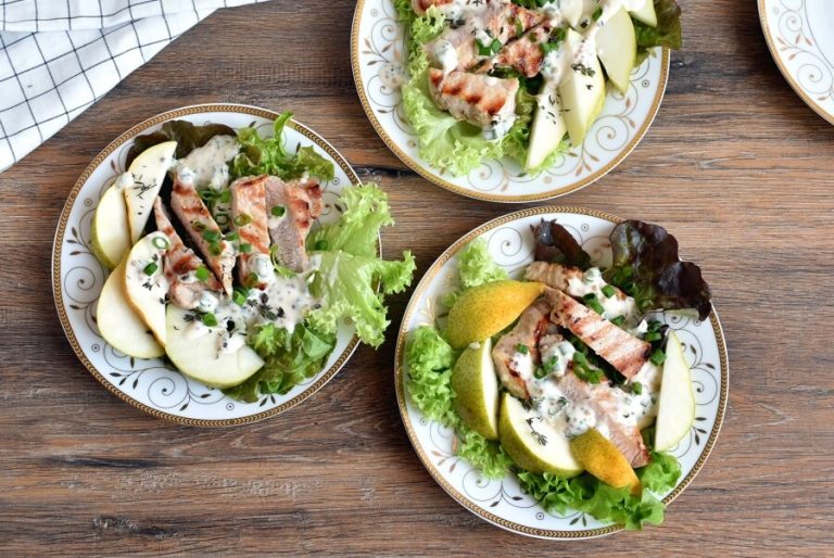 Step 5 - Grilled Pork and Pear Salad