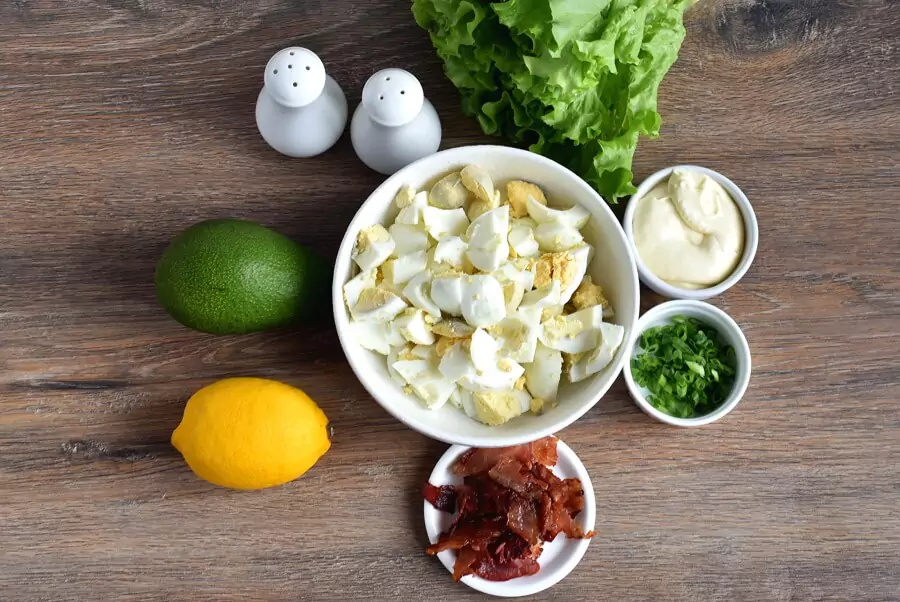 Ingredients for Keto Egg Salad