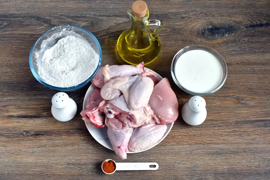 Ingredients for Mama’s Fried Chicken