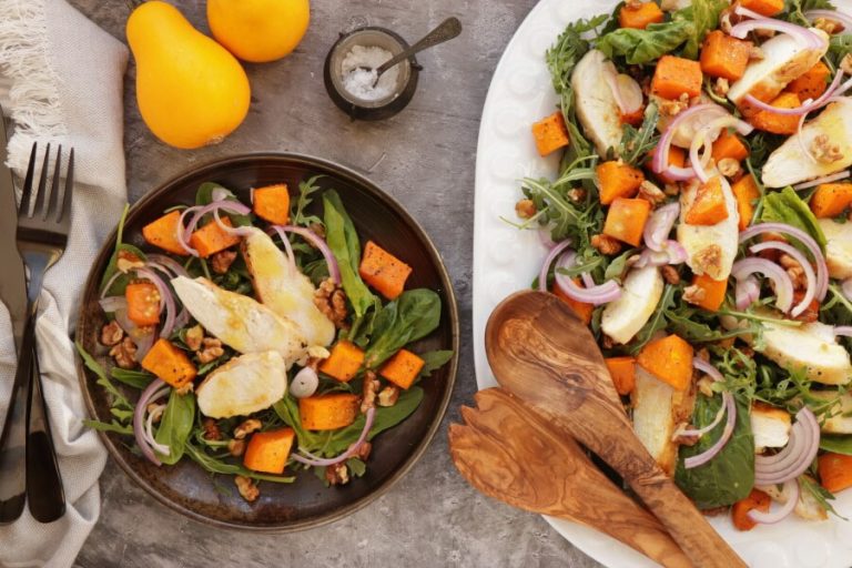 Step 8 - Maple-Roasted Pumpkin and Chicken Salad