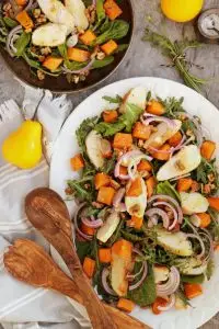 Maple-Roasted Pumpkin and Chicken Salad