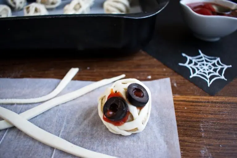 Step 5 - Meatball Mummies