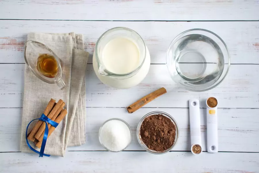 Ingredients for Mexican Hot Chocolate