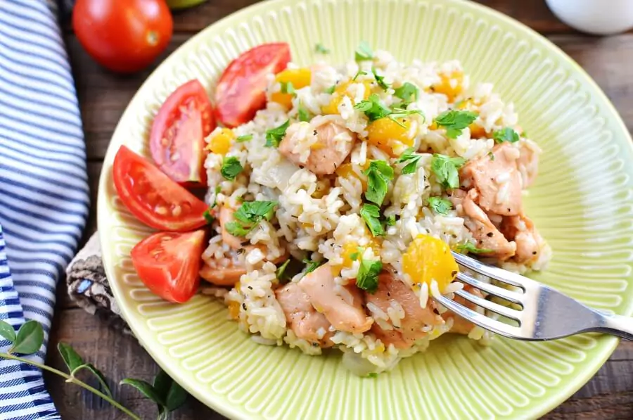 One Pot Chicken and Pumpkin Rice