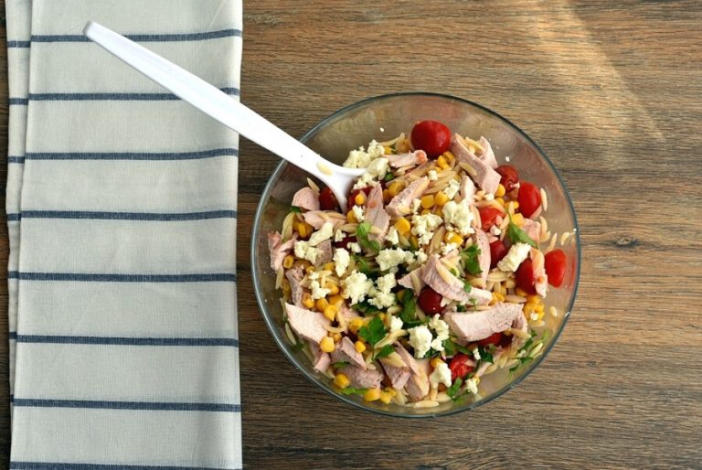 Step 2 - Orzo Chicken Salad with Avocado-Lime Dressing