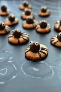 Peanut Butter Spider Cookies