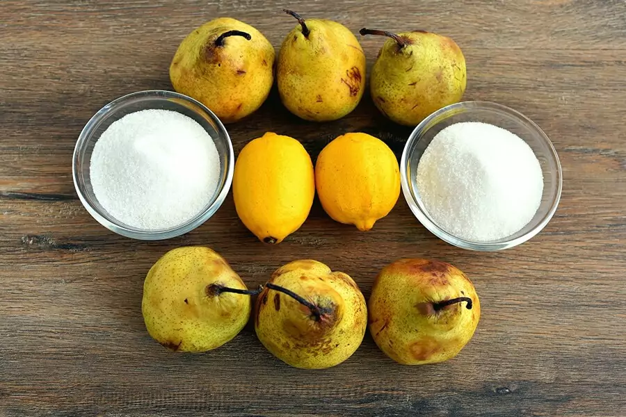 Ingredients for Perfect Pear Jam