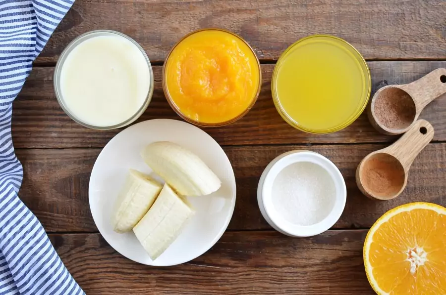 Ingredients for Pumpkin Pie Smoothie