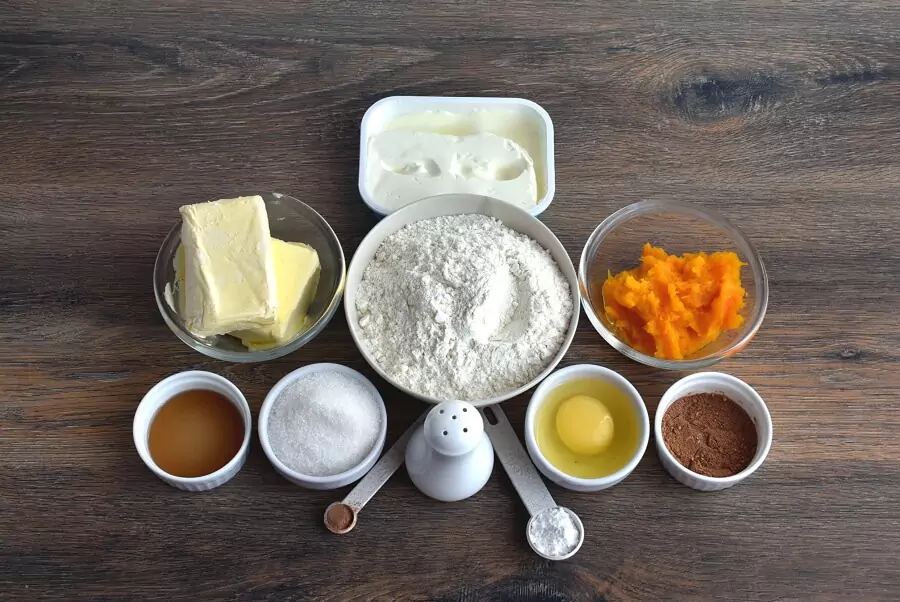 Ingredients for Pumpkin Sugar Cookies