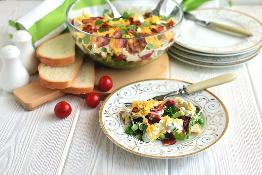 Keto Seven-Layer Salad