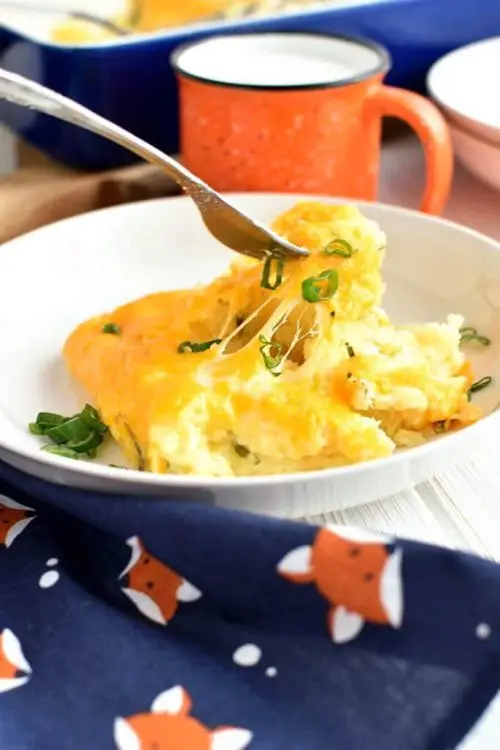 Skinny Cheesy Potato Casserole