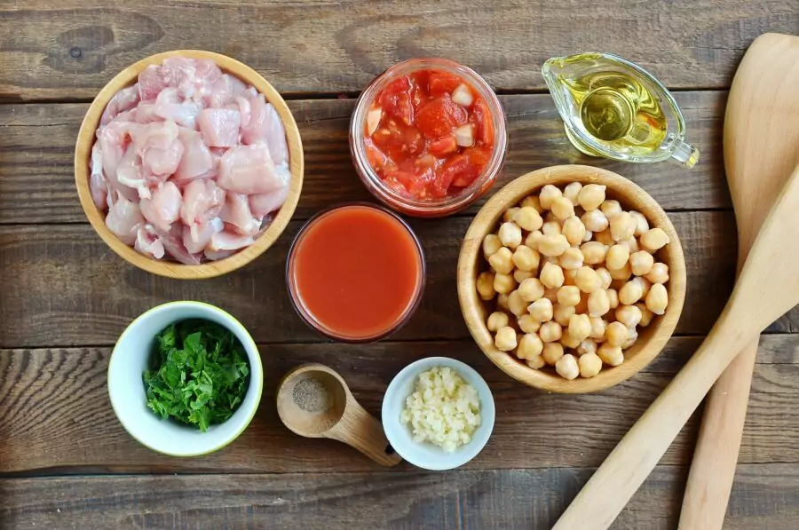 Ingredients for Spicy Chicken Stew