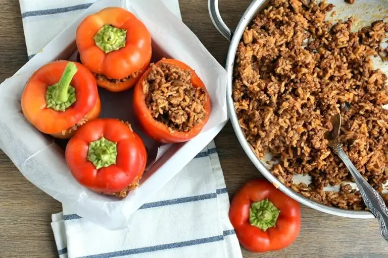 Step 7 - Stuffed Halloween Jack O’ Lantern Peppers