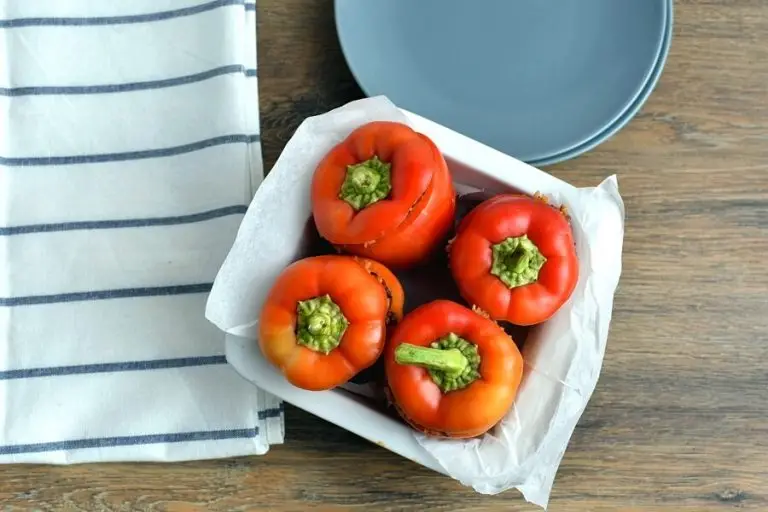 Step 8 - Stuffed Halloween Jack O’ Lantern Peppers