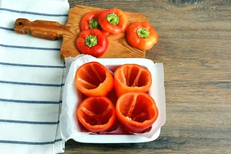 Step 6 - Stuffed Halloween Jack O’ Lantern Peppers