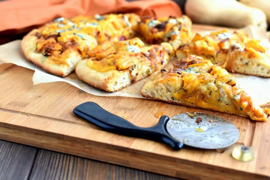 Sweet and Spicy Butternut Squash Pizza