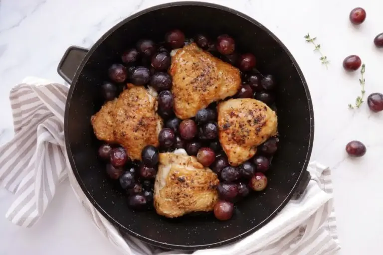 Step 9 - Thyme Roasted Chicken with Grapes and Burrata