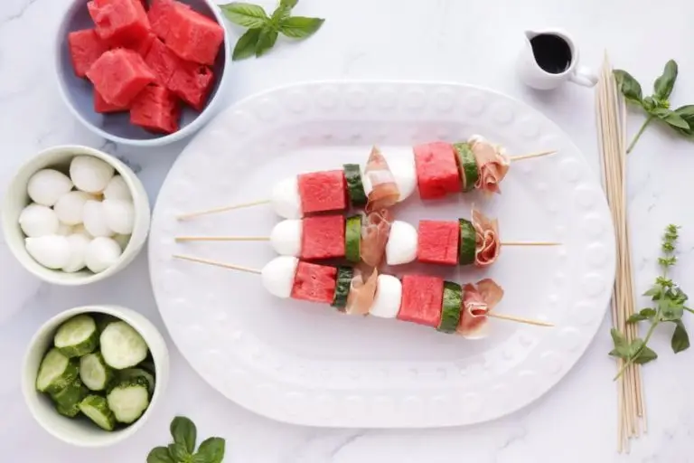 Step 1 - Watermelon, Mozzarella and Prosciutto Skewers