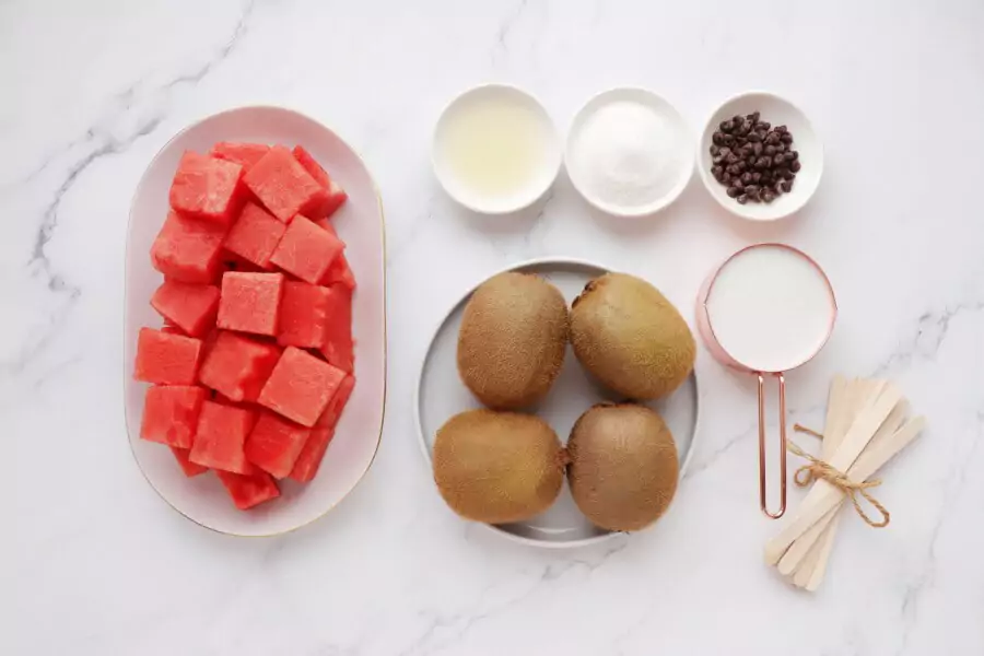 Ingredients for Watermelon Popsicles