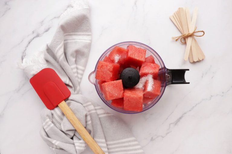 Step 1 - Watermelon Popsicles