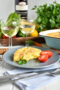 Baked Mashed Potatoes with Parmesan Cheese and Bread Crumbs