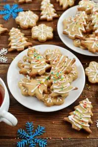 Chai Tree and Snowflake Cookies