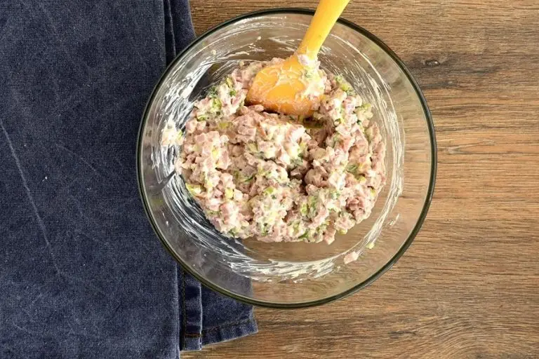 Step 11 - Cheese Puffs with Ham Salad
