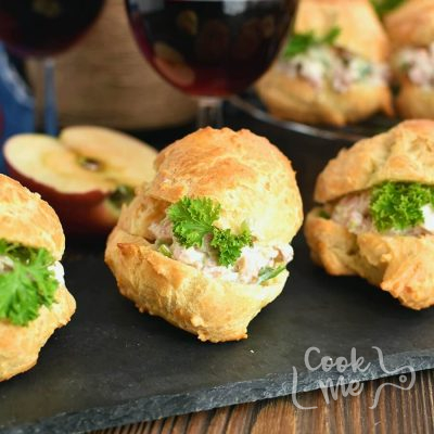 Cheese Puffs with Ham Salad Recipe-How To Make Cheese Puffs with Ham Salad-Delicious Cheese Puffs with Ham Salad