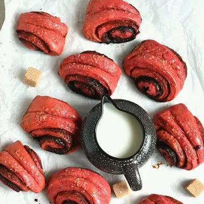 Cinnamon Beet Rolls Recipe-How To Make Cinnamon Beet Rolls -Delicious Cinnamon Beet Rolls