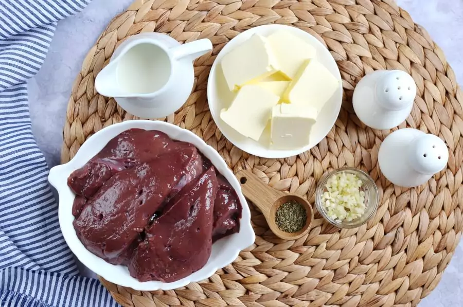 Ingredients for Classic Beef Liver Pate (Keto)