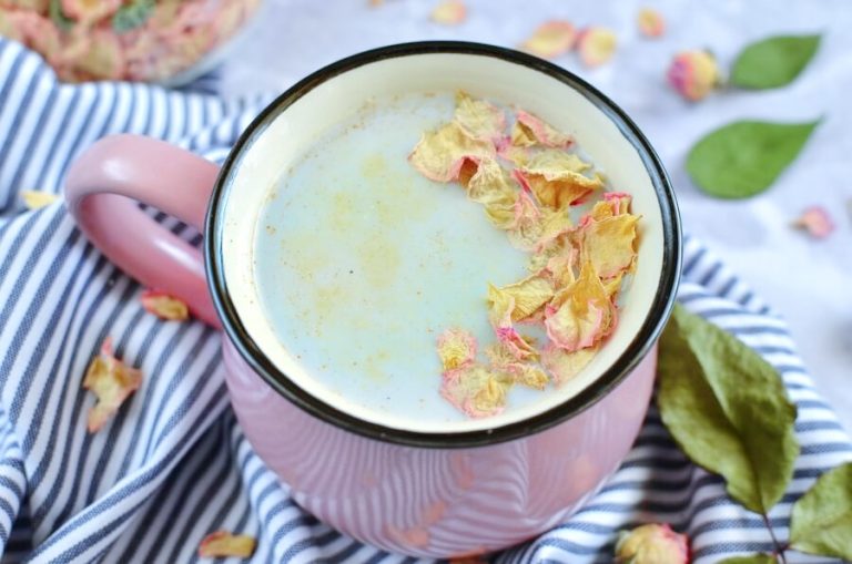 Step 5 - Cosmic Ginger Rose Activated Charcoal Latte