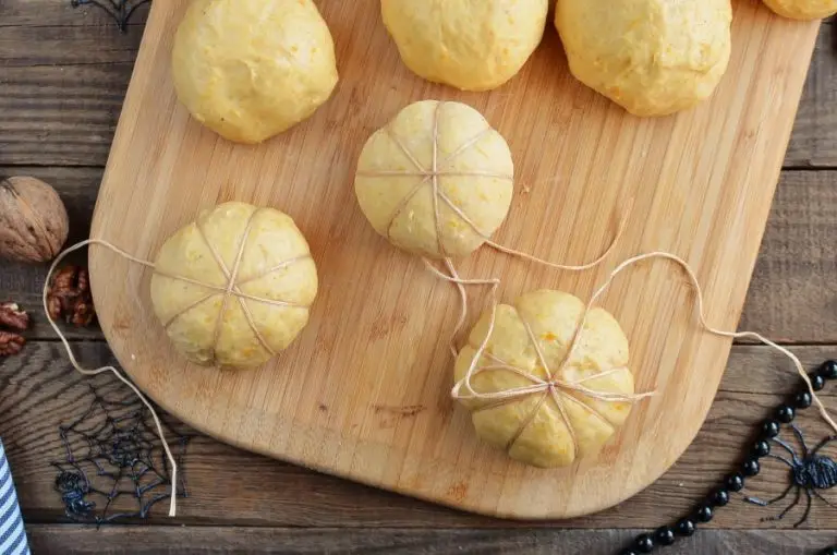Step 5 - Cream Cheese Stuffed Pumpkin Dinner Rolls