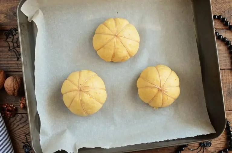Step 6 - Cream Cheese Stuffed Pumpkin Dinner Rolls