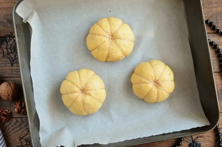 Step 7 - Cream Cheese Stuffed Pumpkin Dinner Rolls