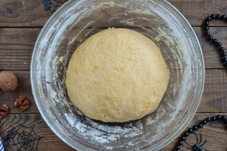 Step 3 - Cream Cheese Stuffed Pumpkin Dinner Rolls